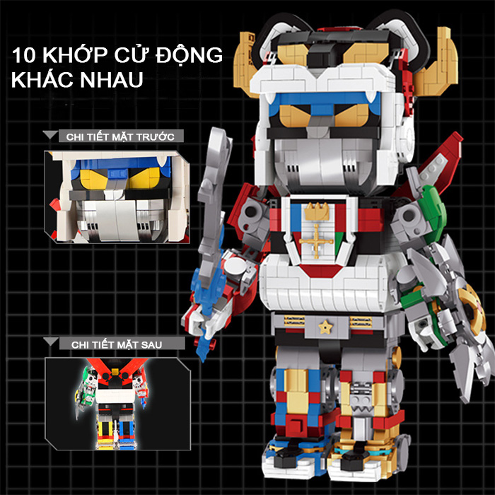 Mô hình lắp ghép - Bear Robot - VOLTRON 188019 3 bear robot voltron mo hinh lap ghep 03